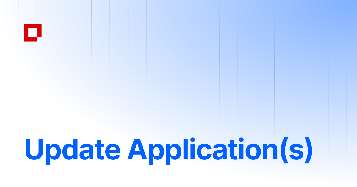 Update Application(s) | Spanish | Faronics Deploy Documentation