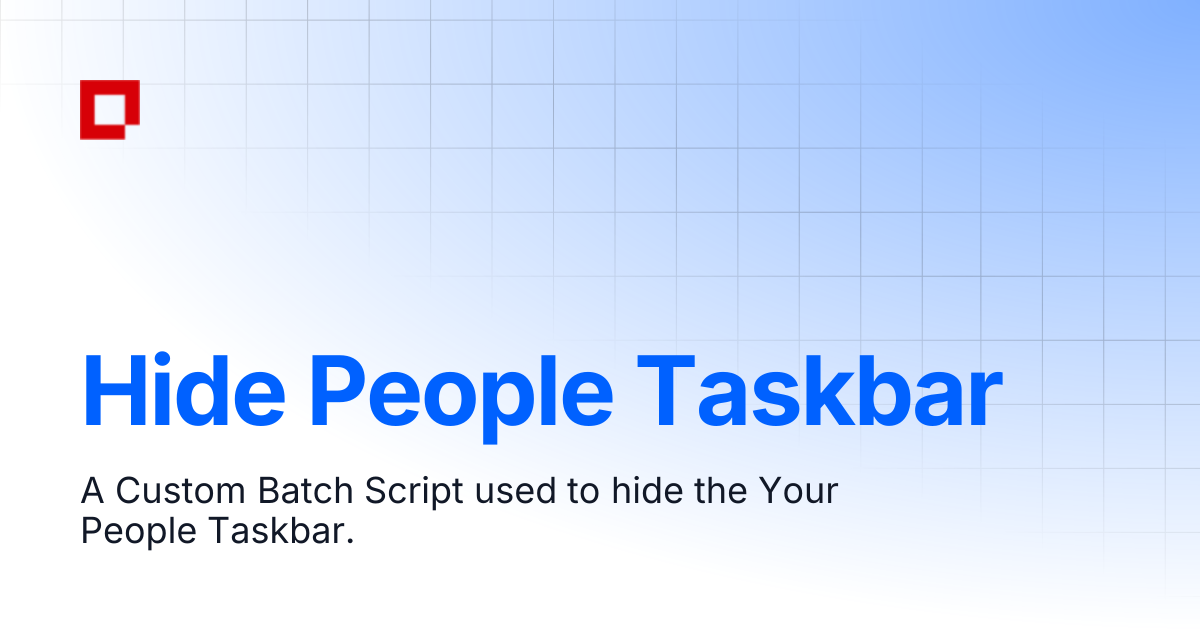Hide People Taskbar | Spanish | Faronics Deploy Documentation